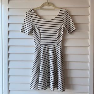 Striped Skater Dress